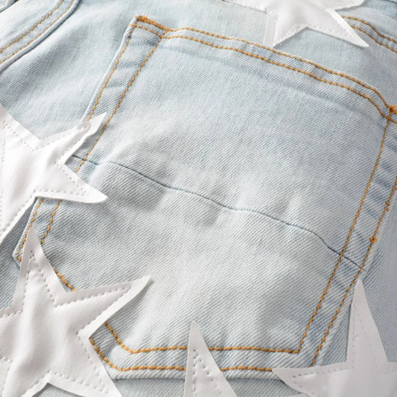 White Stars Jeans