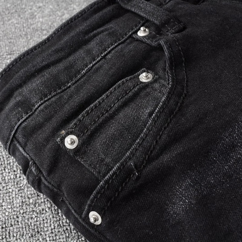 Black Bandana Jeans