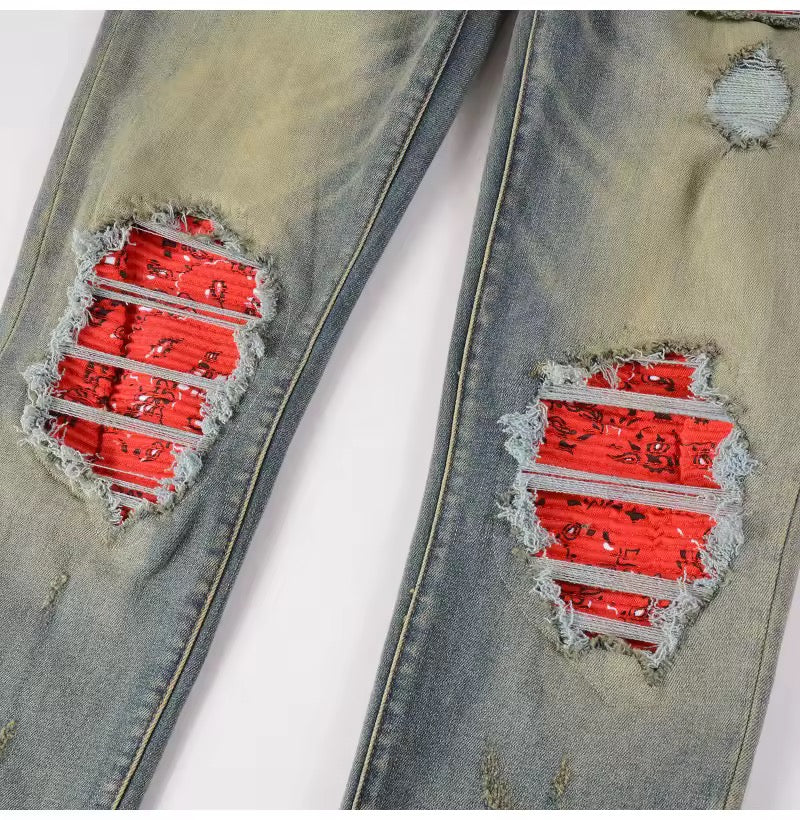 Patched Jeans