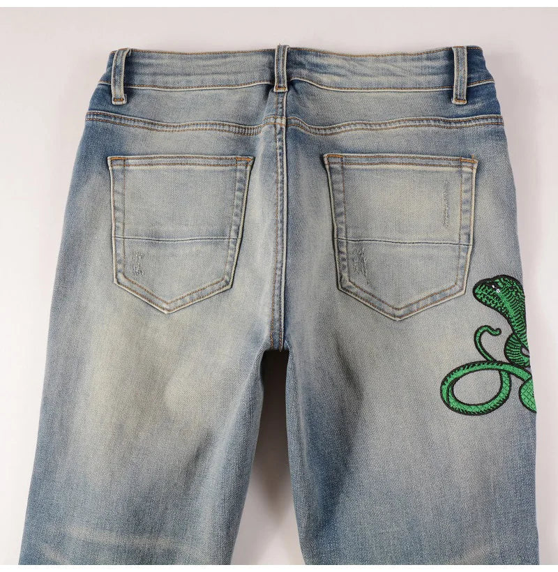 Green Snake Jeans