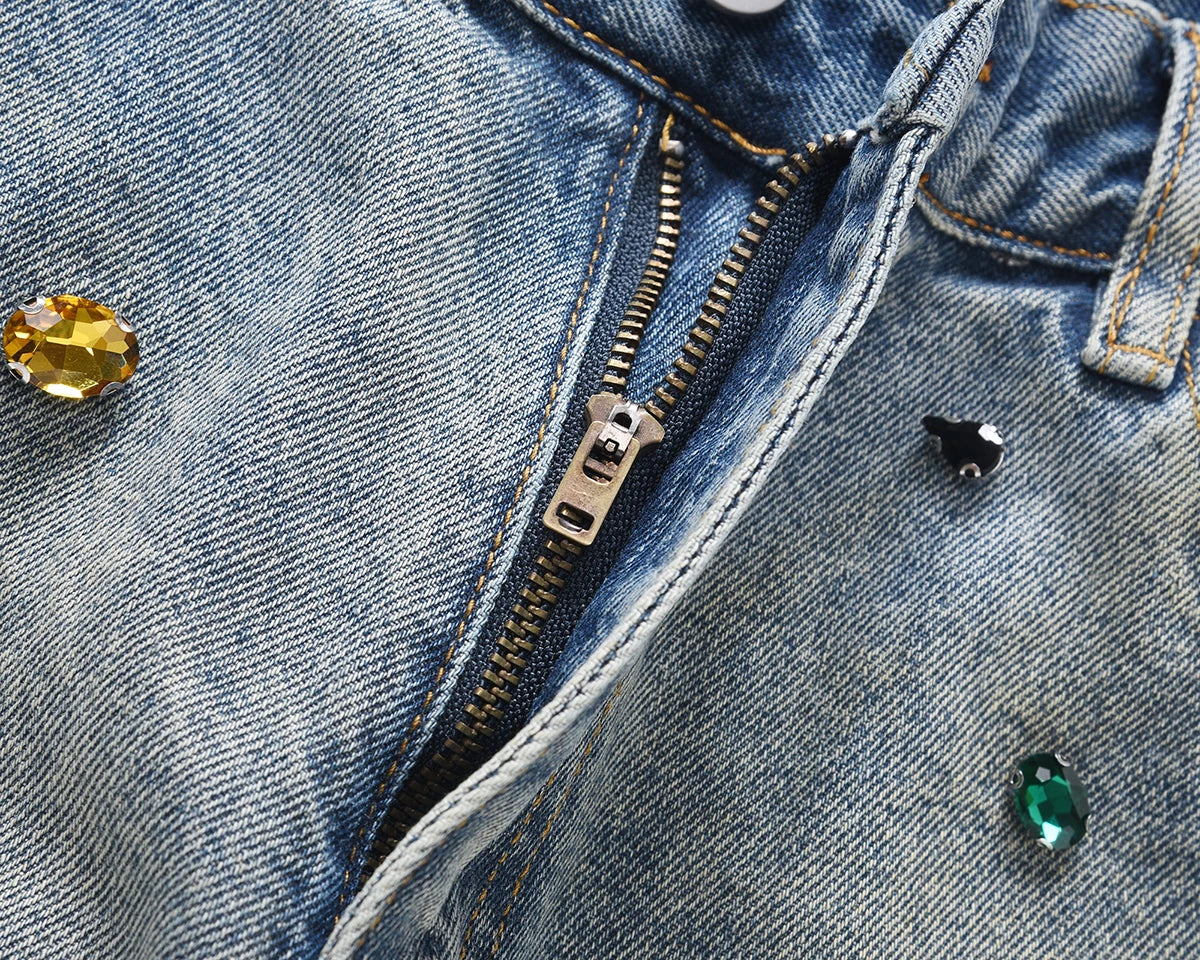 Crystal Wash Stack Jeans