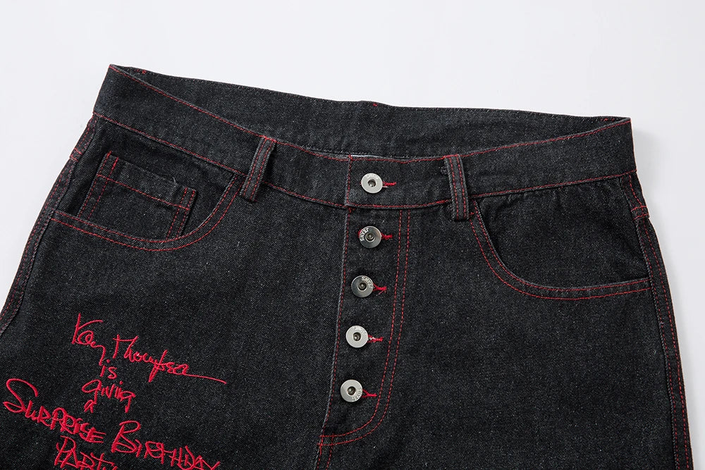 Crimson Cross Denim