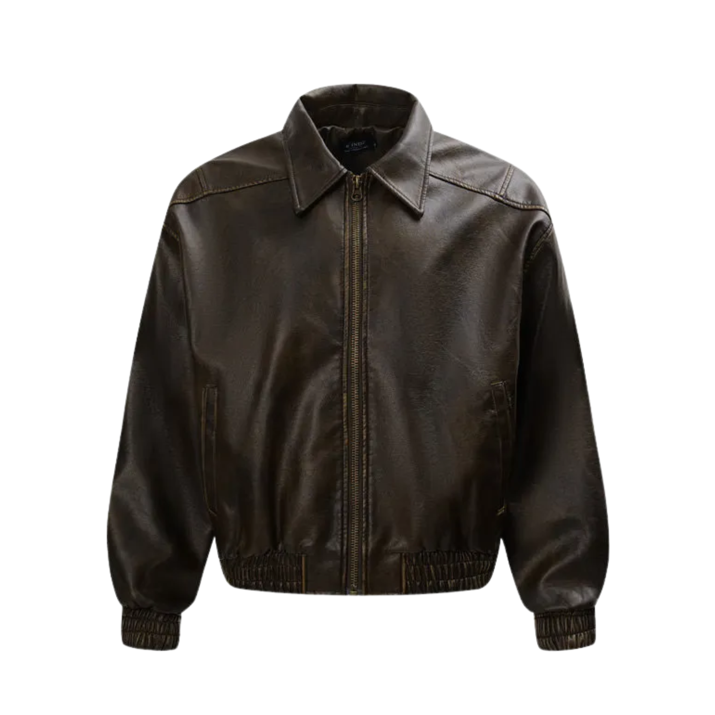 BLSSD Leather Jacket – Brown