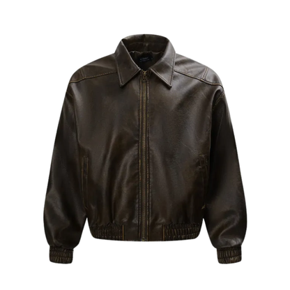 BLSSD Leather Jacket – Brown