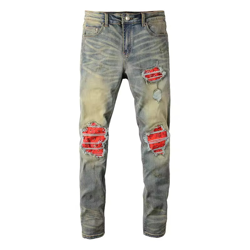 Patched Jeans