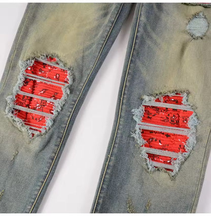 Patched Jeans