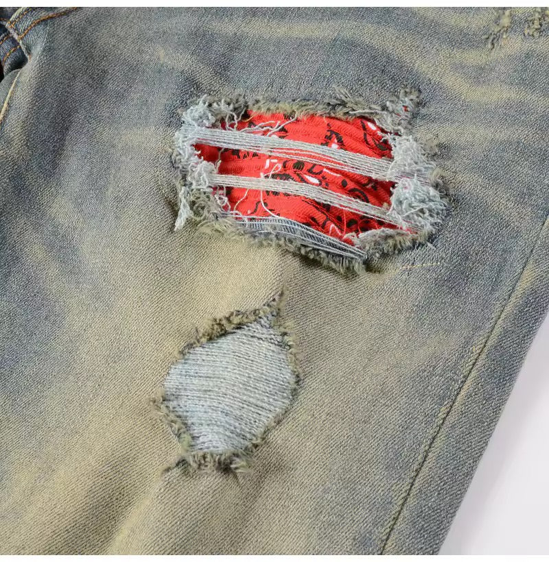 Patched Jeans