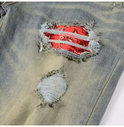 Patched Jeans