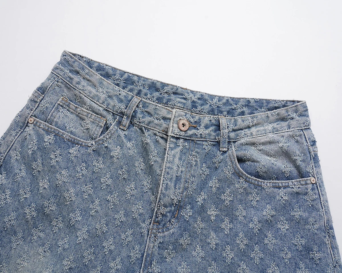 Monogram Fade Stacked Jeans