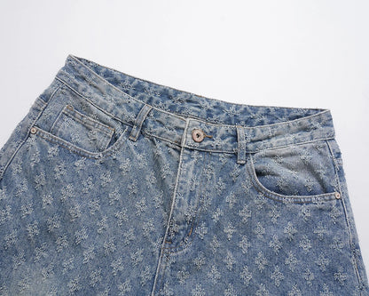 Monogram Fade Stacked Jeans