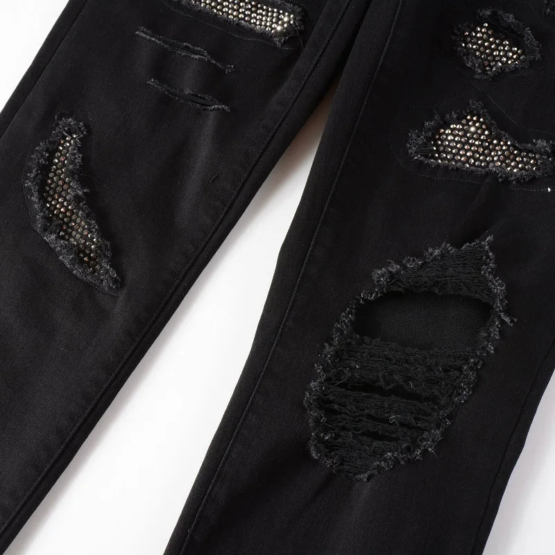 Shiny Black Jeans