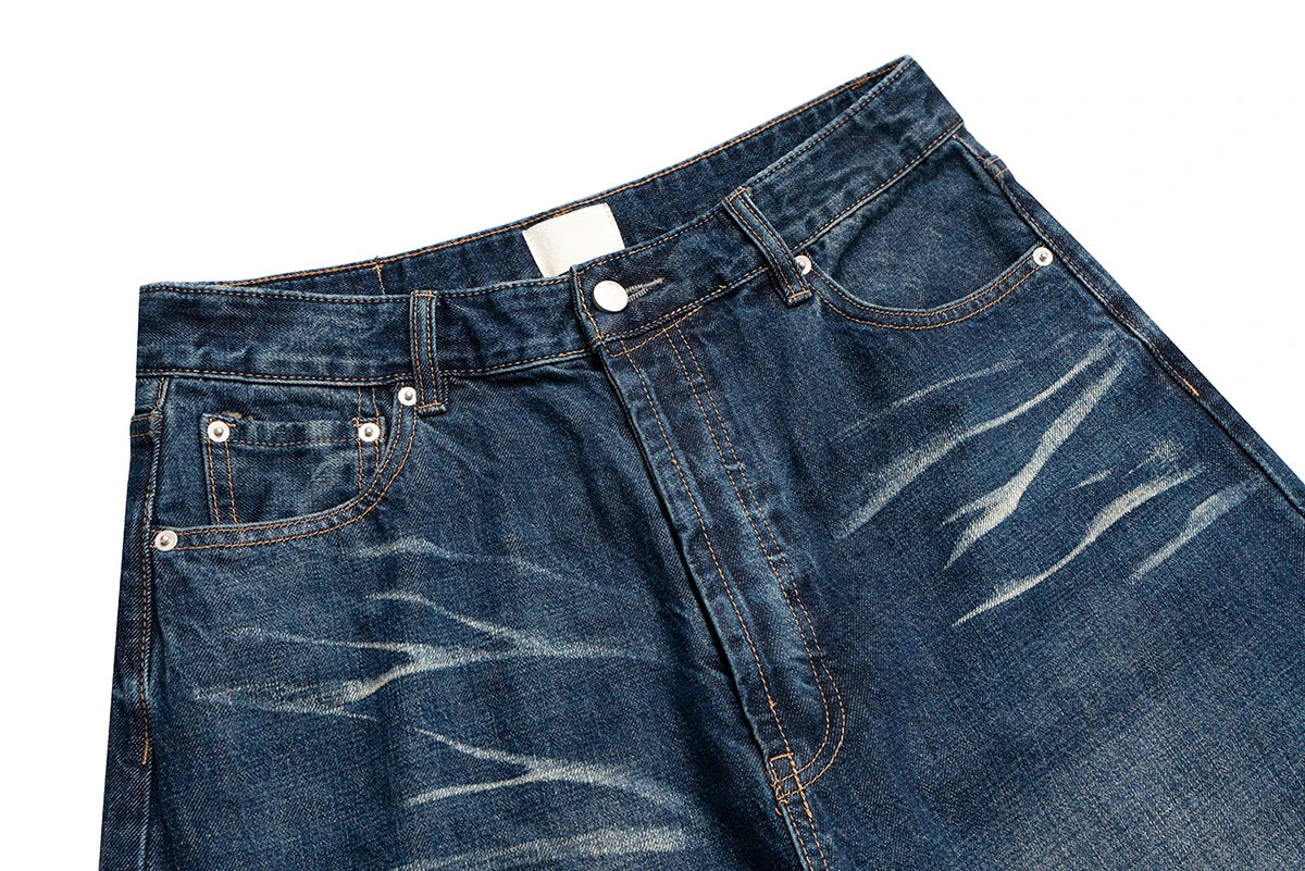 Distressed Core Denim