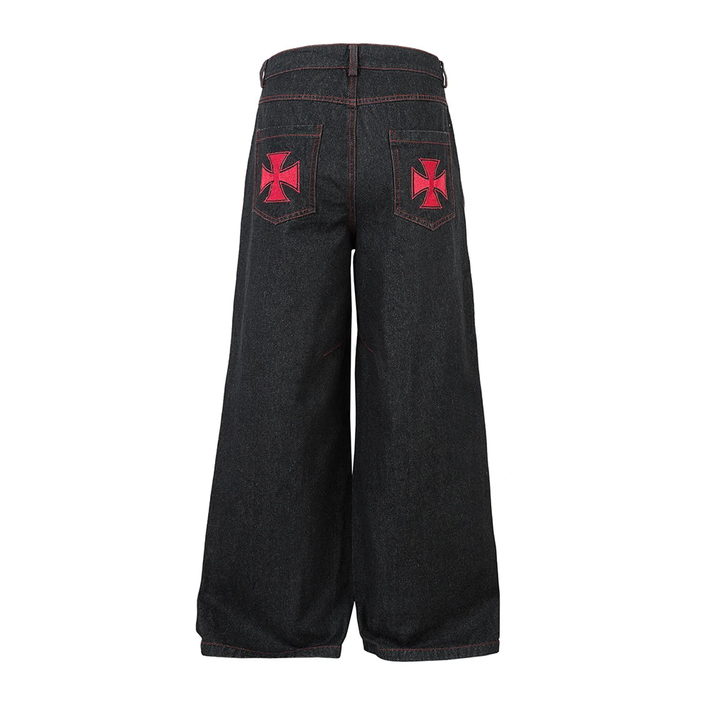Crimson Cross Denim