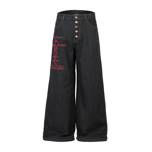 Crimson Cross Denim