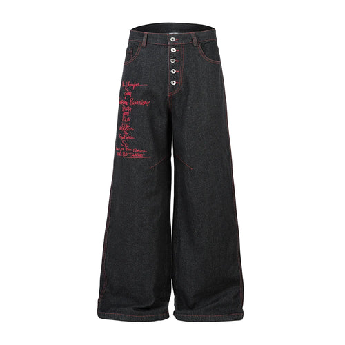Crimson Cross Denim