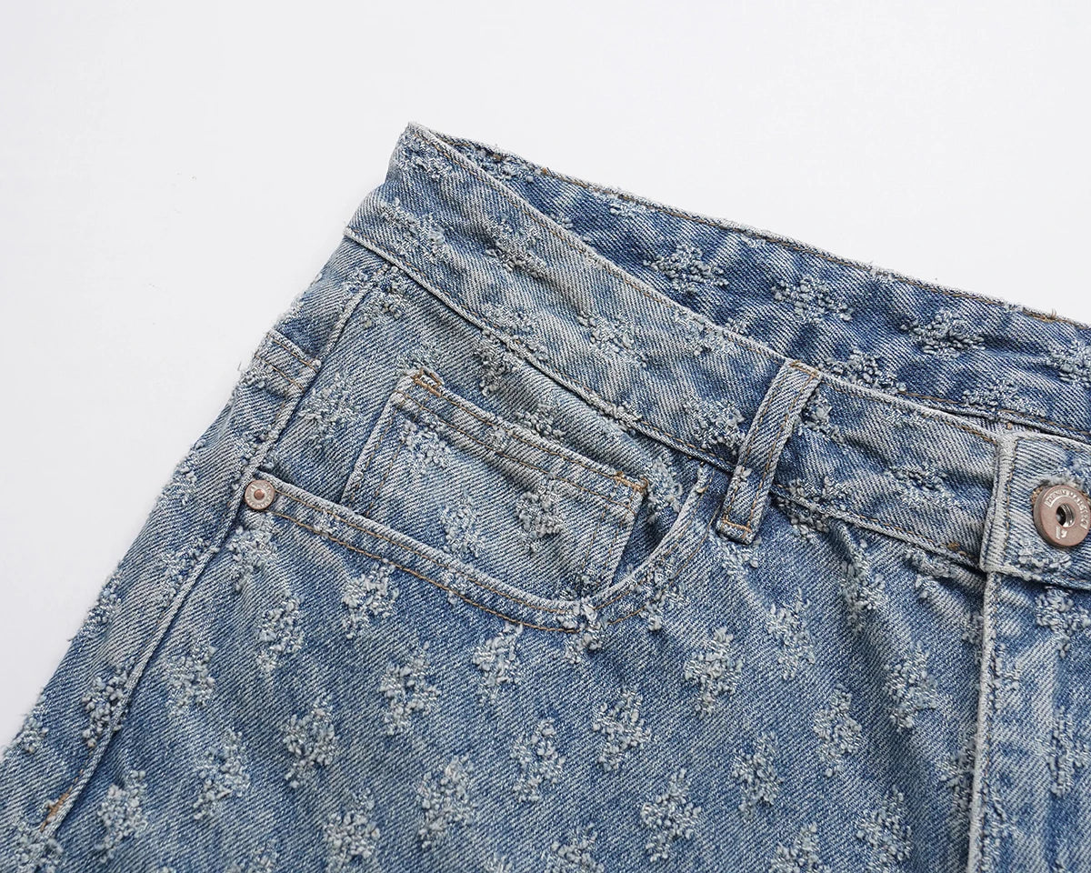 Monogram Fade Stacked Jeans