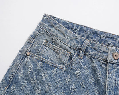 Monogram Fade Stacked Jeans