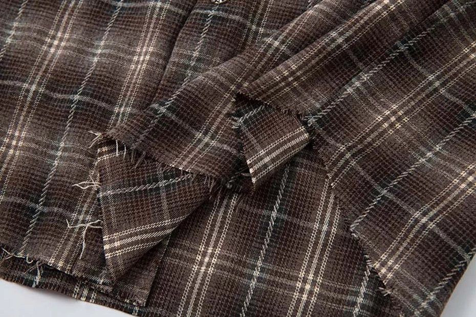 BLSSD Layered Plaid Shirt – Brown