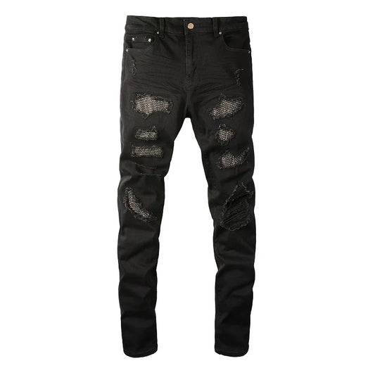 Shiny Black Jeans