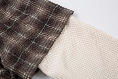 BLSSD Layered Plaid Shirt – Brown