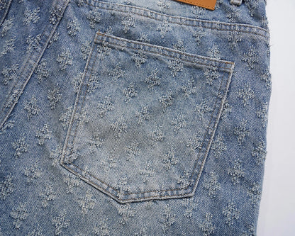 Monogram Fade Stacked Jeans